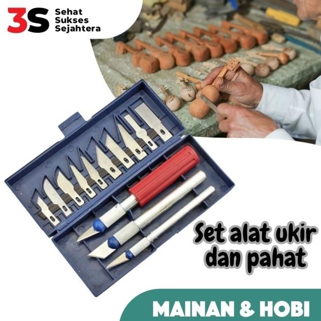 

Set Pisau Ukir Seni 13 In 1 Crafting Knife 3 Handle