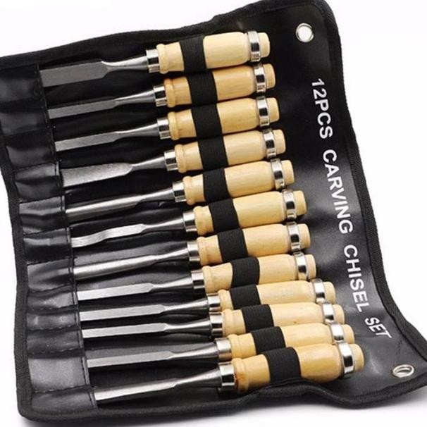 

Set Pisau Ukir Pahat Kayu 12In1 Wood Carving Art Knife