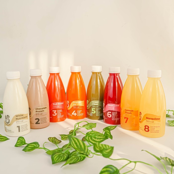 

Paket Detox Juice Cold Pressed Super Komplit 8 Bottles One Day Mix Terlaris
