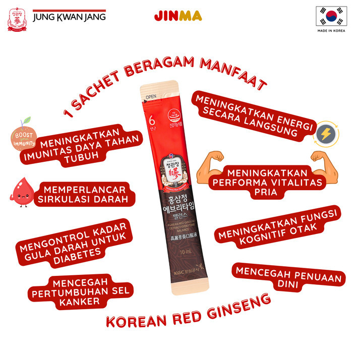 

Cheong Kwan Jang Everytime Balance 30 Sachet Pouch Korean Red Ginseng New