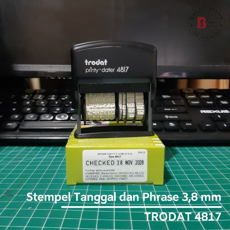 

Trodat Printy Dater 4817 Frasa & Stempel Tanggal |995BCE67|