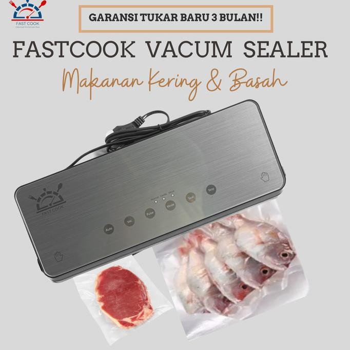 VACUM SEALER MESIN VAKUM SEALER OTOMATIS DENGAN PULSE STRONG SEALER