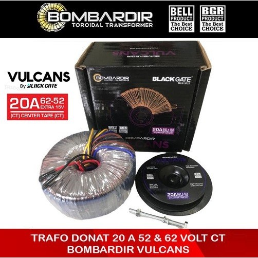 kosnew@ TRAFO VULCAN 20A CT 62V BOMBARDIR TRAVO VULCANS TOROID 20 A DONUT BELL