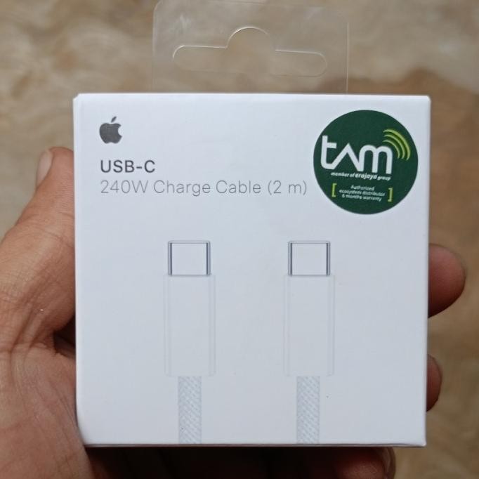 TERBARU - Apple Data Cable USB C to C 2M for iPhone 15 Pro Max Original TAM