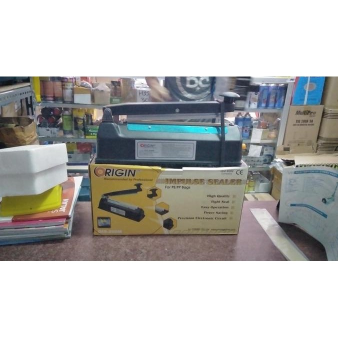 Alat Press plastik 20cm bodi besi Mesin Impulse sealer 20 body metal