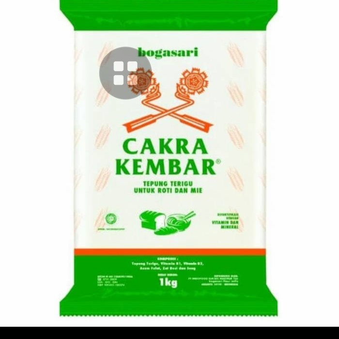 

Tepung Terigu Cakra Kembar Econo Dus (12 1Kg) Diskon