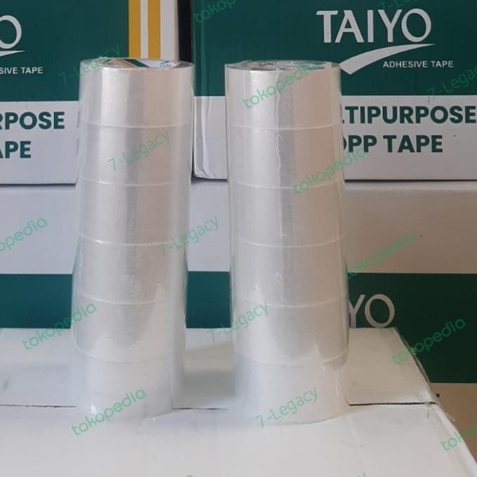 

`````````] solasi bening 2 inch lakban bening besar 2" selotip bening 48mm