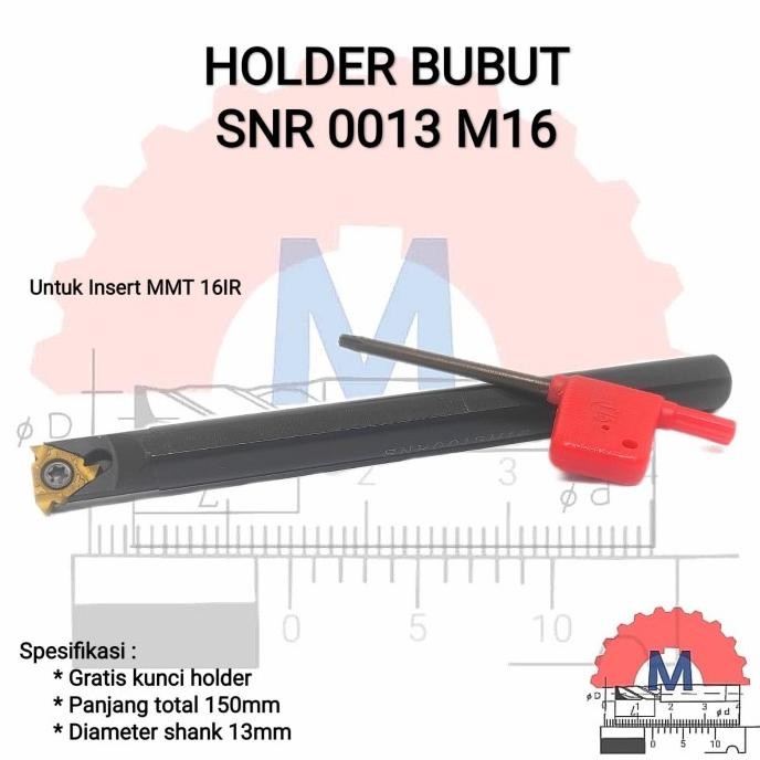 Harga Diskon  Threading Tool Holder Snr 0013 16 Stang Pahat Ulir Drat Snr0013 M16