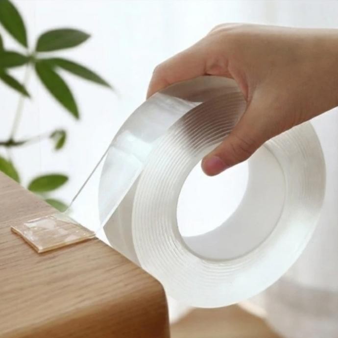 

}}}}}}] Double tape clear / double tape bening / nano tape clear 2cm x 200cm