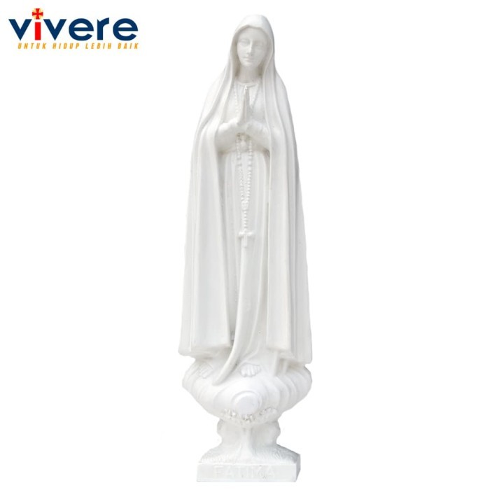 ><><><] Patung Maria Fatima 19 cm Putih