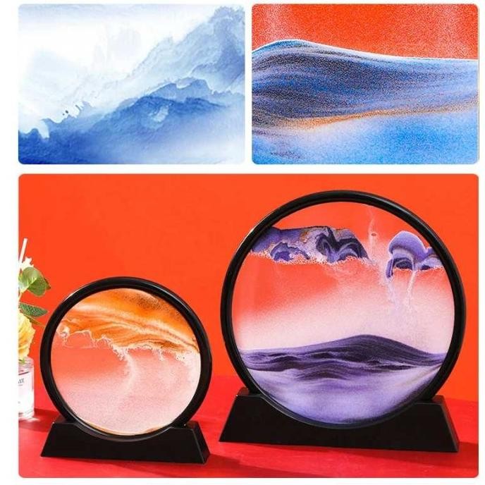 

Pajangan Meja Dekorasi Jam Pasir Hisap Gurun Quicksand Lukisan 3D 18cm GVS