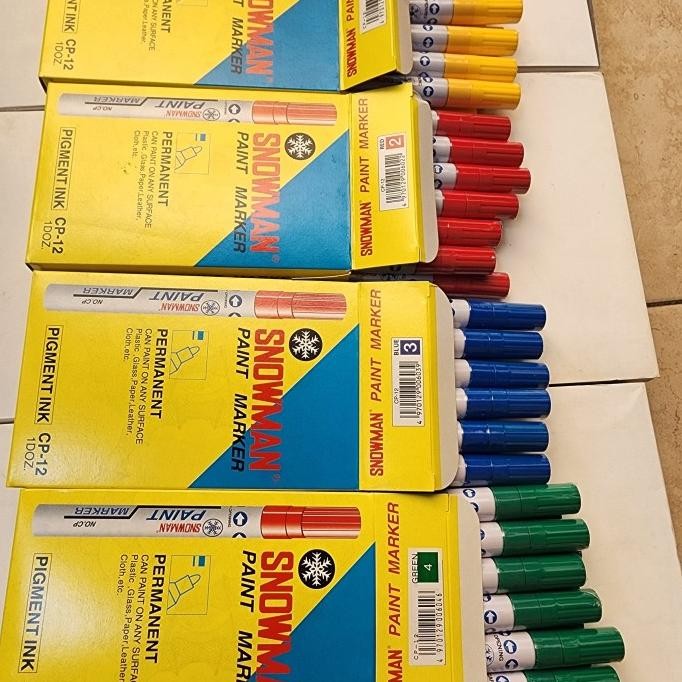 

TERBARU - snowman white marker permanen