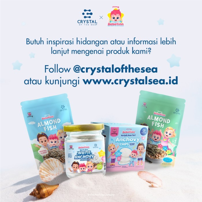 

Crystal Of The Sea White Anchovy Powder / Bubuk Teri (Bpom Certified) Terbaru