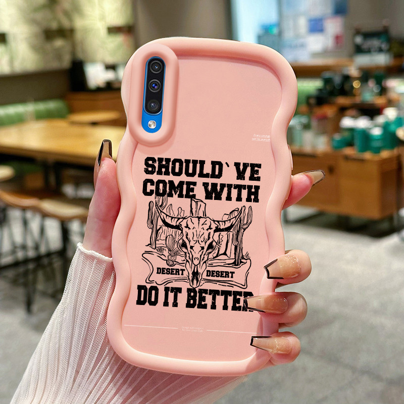 Casing Hp Untuk Samsung A50 A50s A30s Case Casing HP Kesing banteng gambar Softcase Macaron canggih 