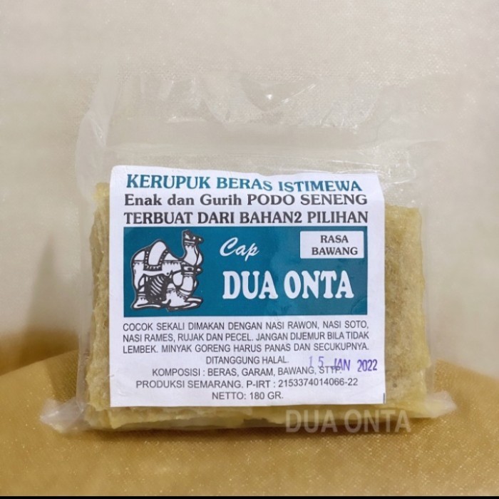 

Krupuk Gendar Dua Onta - 1Dus (Isi 50Pcs) Terbaik
