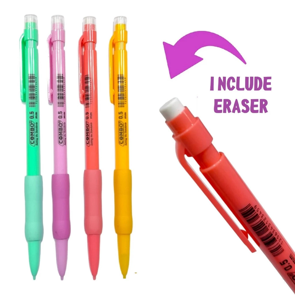 

Pensil Mekanik Combo PM05-02 Pensil Mekanik Mechanical Pencil 0.5 MM Refillable