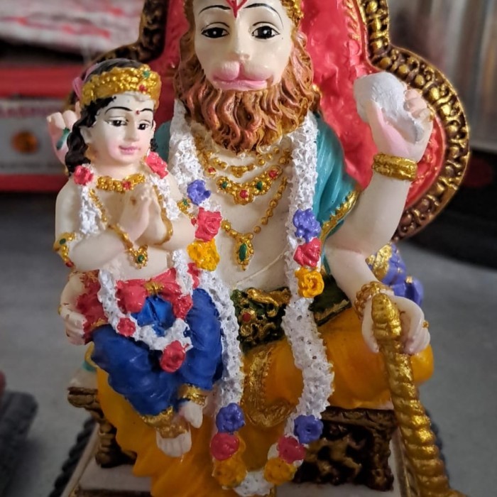 &<&<&<&] patung Sri Narasimha Nrsimha Prahlda resin