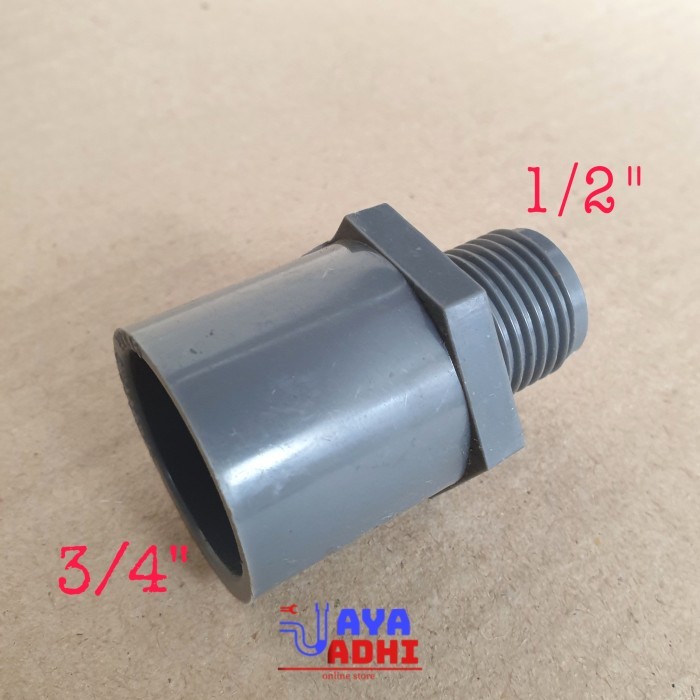 Silahkan Order] PVC SDL Sok Drat Luar 1/2 x 3/4 Maspion