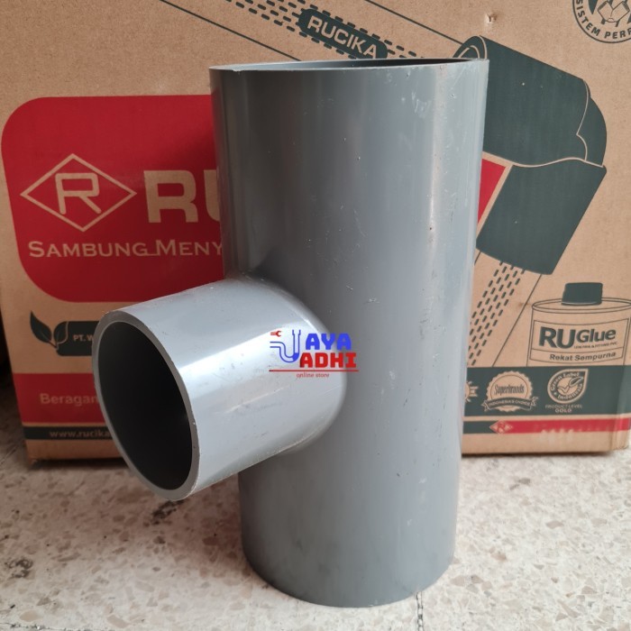 ] PVC TEE 4 x 3 AW Rucika