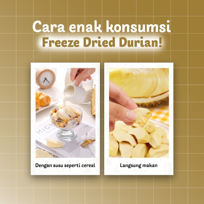 

Ursnacks Bundle 3 Freeze Dried Durian - Snack Keripik Buah Durian Halal Promo