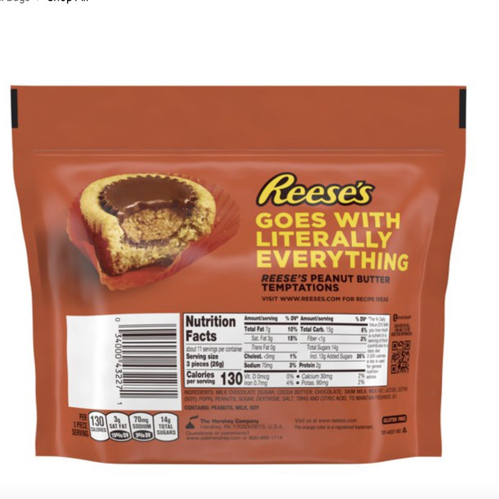 

Reese'S Miniature Cups 10,5 Oz 297 Gram Reeses Peanut Butter Usa Terbaru