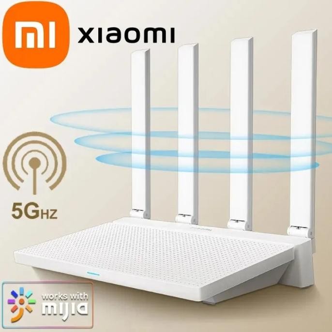 BEBAS ONGKIR - Xiaomi AX3000T NFC Mesh Router WiFi 6 AX Gigabit Dual Band 2.4/5Ghz