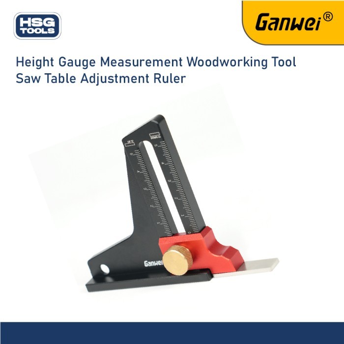 

newgan!! GANWEI 0089 ALAT UKUR KETINGGIAN MATA ROUTER / GERGAJI PENGGARIS TENON GAUGE CALIPER HEIGHT