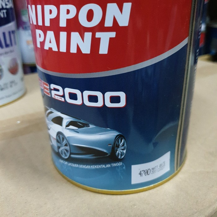 Terbaru Cat Matt Black 480D / White Doff 470D Nippe 2000 Nippon Paint Dop Duco