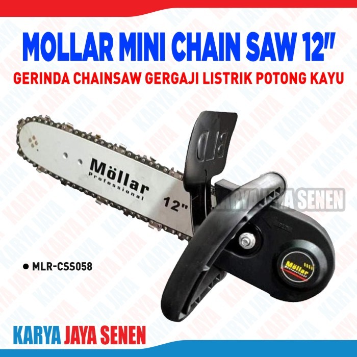 Promo Mollar Mini Chain Saw Gerinda Chainsaw Gergaji Listrik Potong Kayu