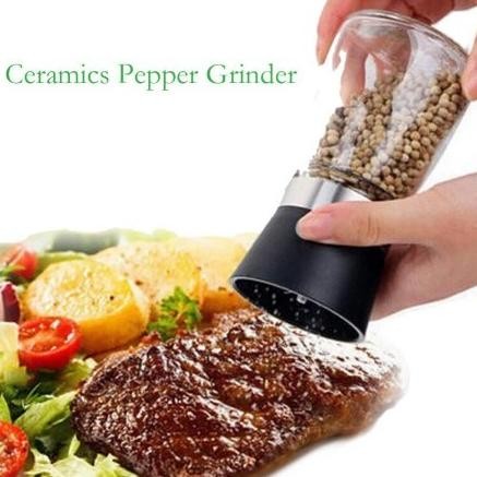Grinder Lada Merica / Alat Penggiling Lada Manual Glass Pepper Grinder