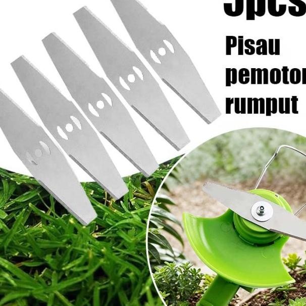 5Pcs /Pisau Mesin Potong Rumput Baterai/Mata Pisau Potong Rumput Baja Brush Cutter Blade