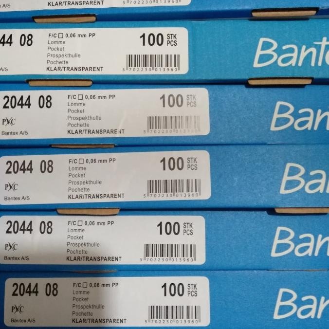 

TERMURAH - pp pocket bantex ukuran F4 isi 100