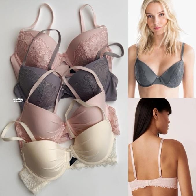 La Senza Remix Pushup Plunge Bombshell Bra LaSenza Super Push Up Bh lj