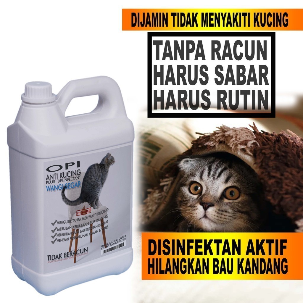 500ml sampai 5 Liter Spray merubah kebiasaan pup kucing sembarangan tanpa racun 5D25