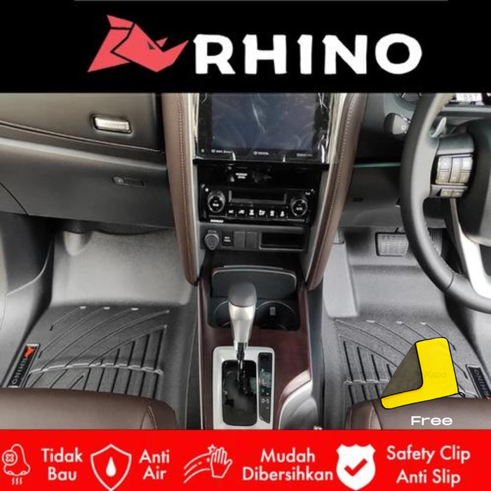 Rhino 3D custom fit carpet Toyota Innova reborn Fortuner karpet mobil