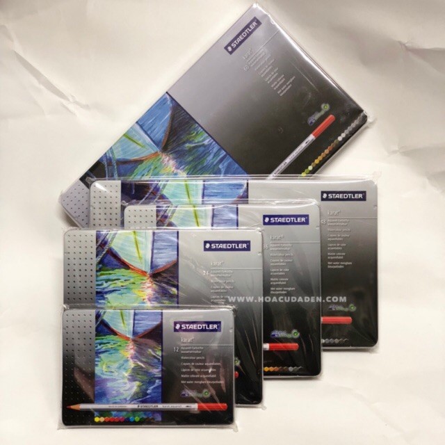 

[Kulit HITAM] Pensil Cat Air Premium Staedtler Karat Aquarell |ZoroMbAg|