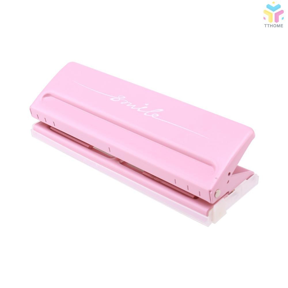 

T&T Adjustable 6-Hole Desktop Punch Puncher untuk A4 A5 A6 B7 Dairy Planner Organizer Six Ring Binder |lmGP7fnu|