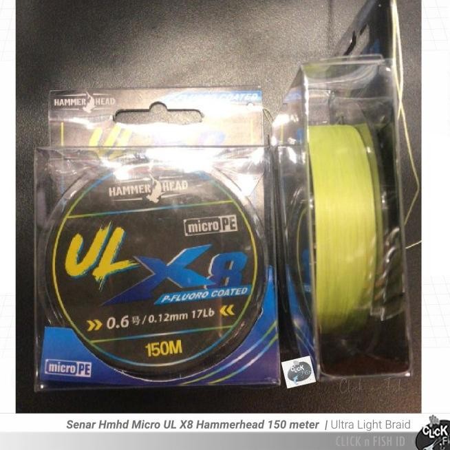 Senar Pancing Cro Ul X8 Hammerhead Ultra Light Kuning Pe 0.4 0.6 0.8