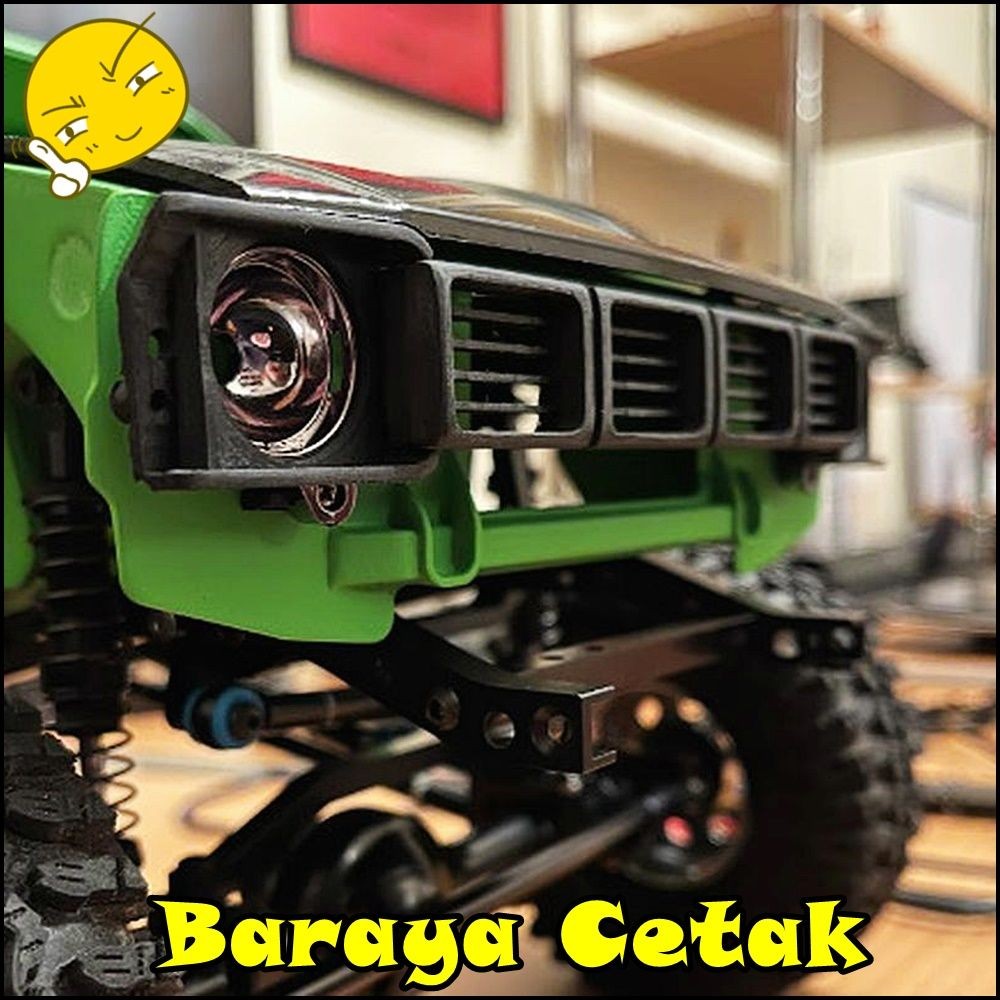 RC Grill Depan RC4WD Grill Lampu Depan Mobil RC WPL MN 3D Print Aksesoris Mainan RC