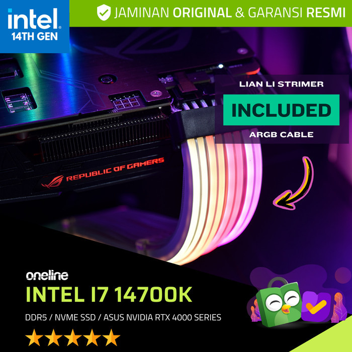 PC ASUS X Lian Li Intel Core i7-14700K / ASUS ROG Strix RTX Series