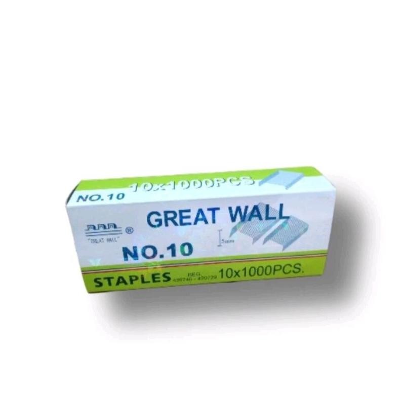 

Terlaris Refill/Isi Staples Great Wall No.10 Ori (Pak) Terlaris