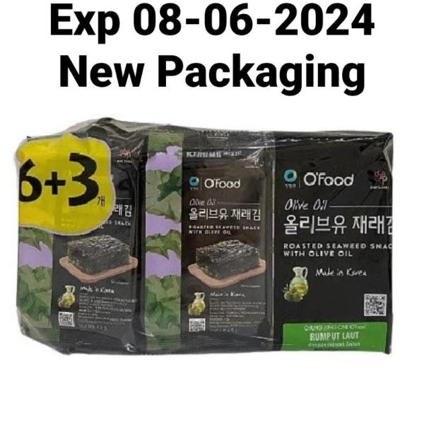 

Chung Jung One Seaweed 6+3 N 1 Karton | O Oil Rumput Laut Korea