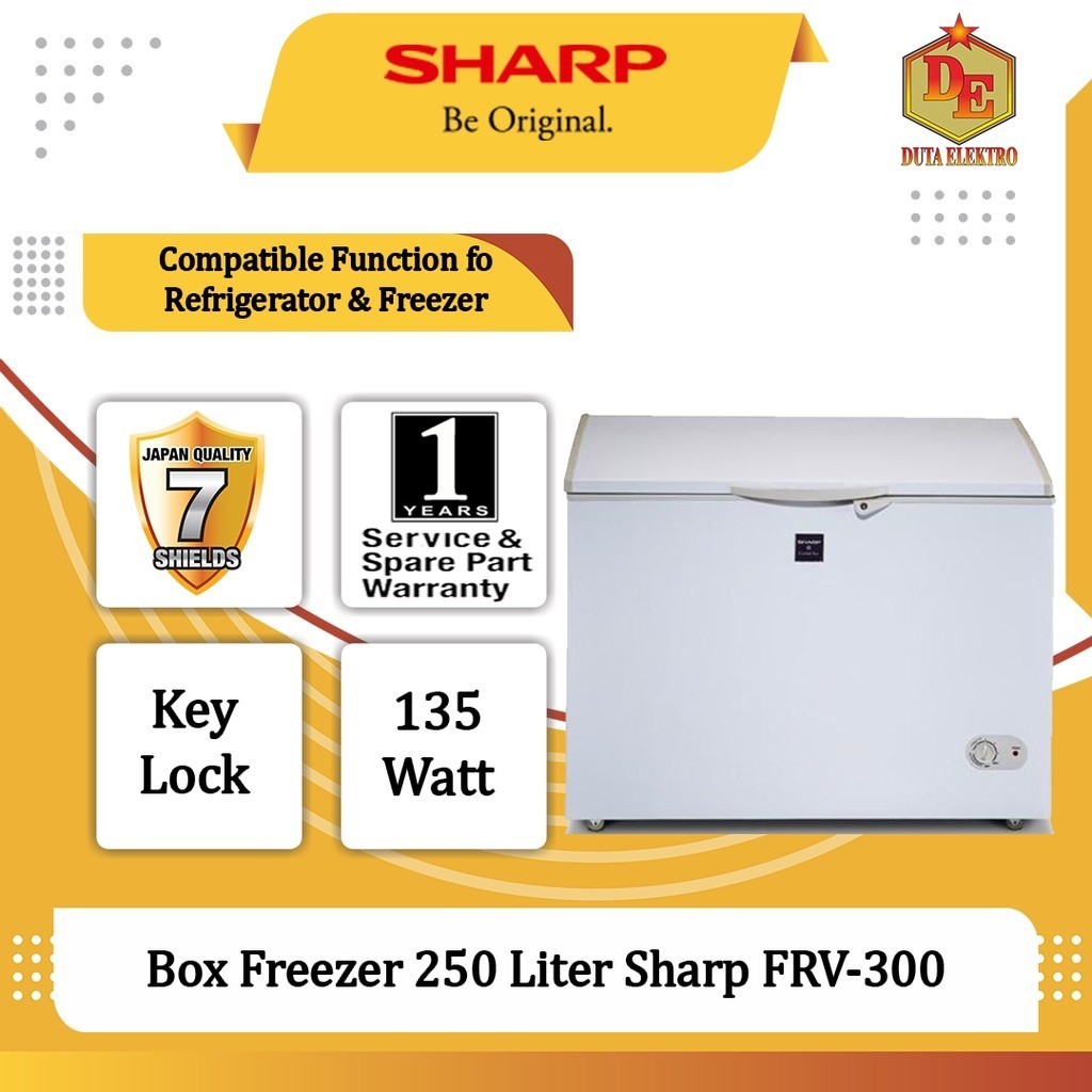 Box Freezer Sharp FRV 300 Chest Freezer 250 Liter