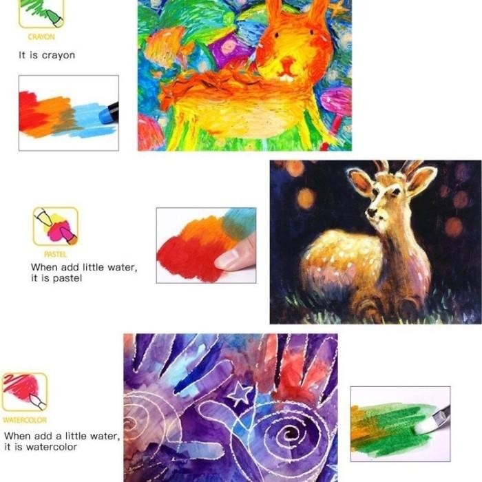 

Joan Miro 24Pcs Babyroo Silky Crayon Kids Anak Body Face Painting