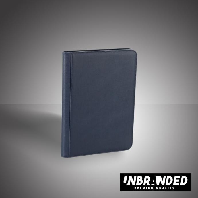 

TERMURAH - High Quality Leather Album Binder 360 3x3 Zipper Lock Navy Blue