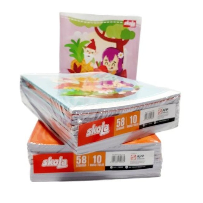 

Sale Buku Tulis Sidu Skola 58 Lembar Murah / Buku Sekolah 1 Pak Isi 10 Buku