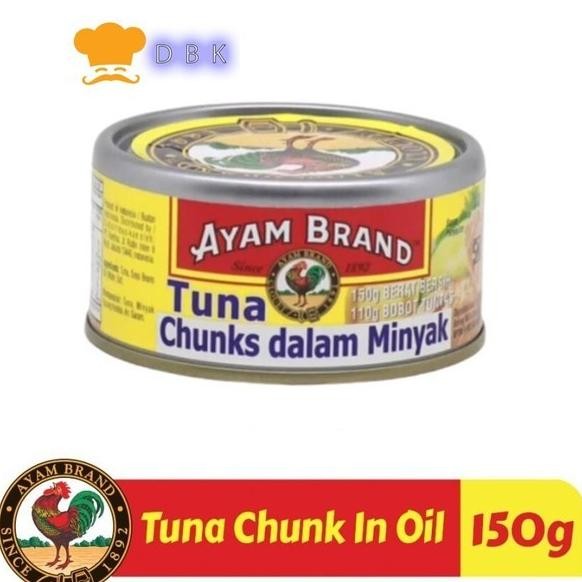 

Ikan Tuna Kaleng Chunk In Oil Ayam Brand 150G