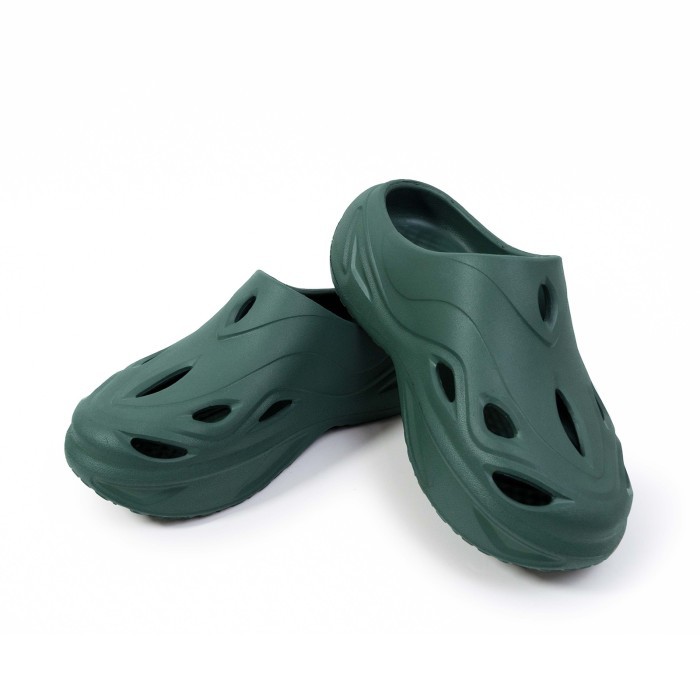 Porto X Sandals - Jean Clogs (Forest Green) Diskon