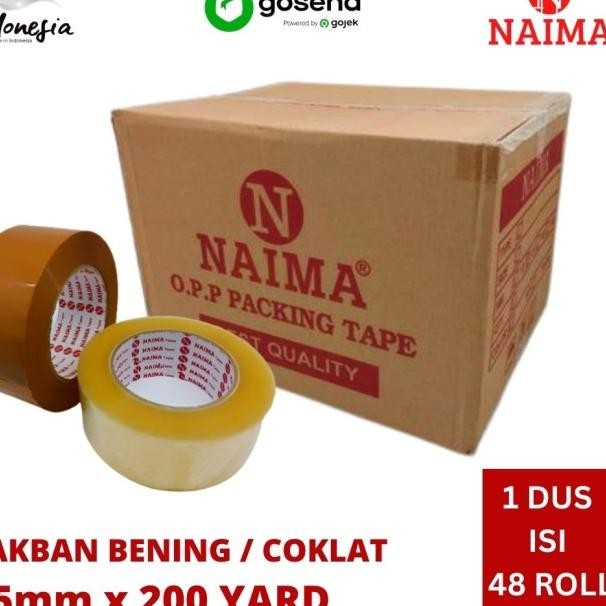 

Lakban Bening Coklat 100 Yard Dus Plakban 2 Inch 45Mm 90 Yard