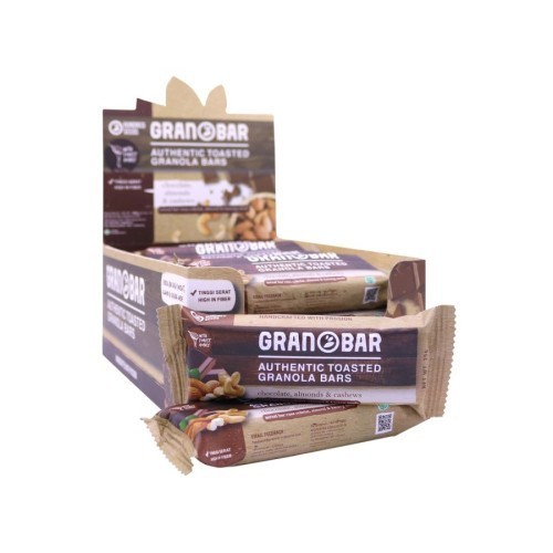 

Granobar Chocolate Almonds Cashews Granola isi 16 bar